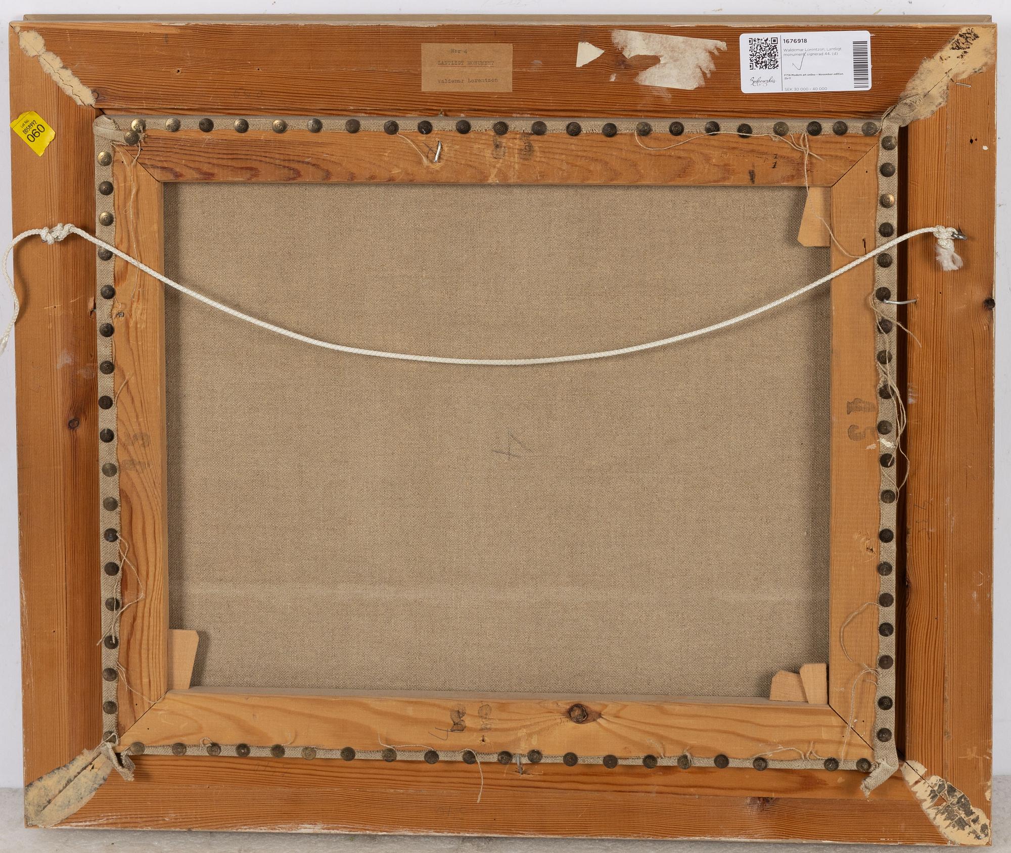 Waldemar Lorentzon, "Lantligt monument".