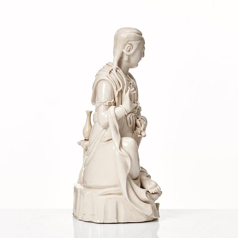 Guanyin, dehua. Qingdynastin, 1600/1700-tal.