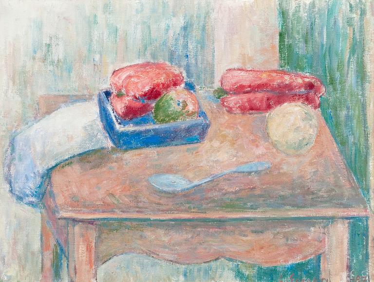 Erik Granfelt, STILLEBEN PÅ BORD.