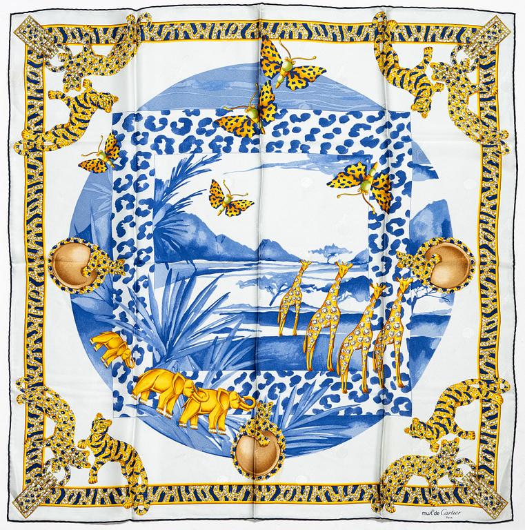 Cartier, a 'Savane Africaine' scarf.