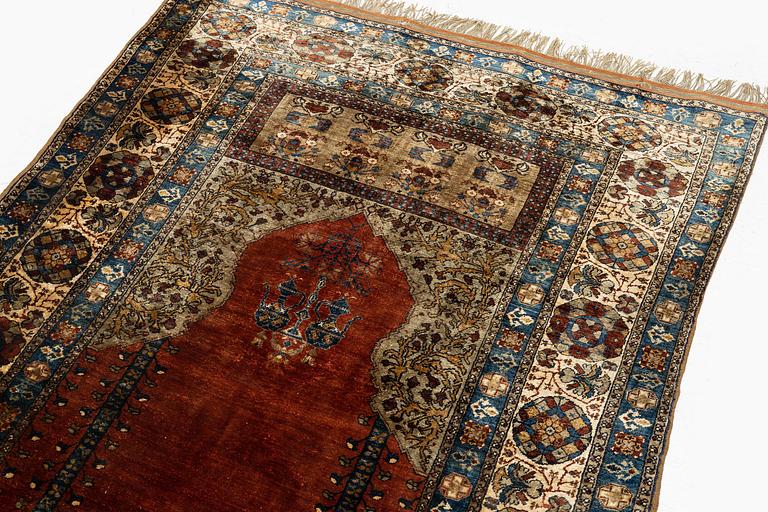 An antique Sivas prayer rug, central Anatolia, c. 189 x 125 cm.