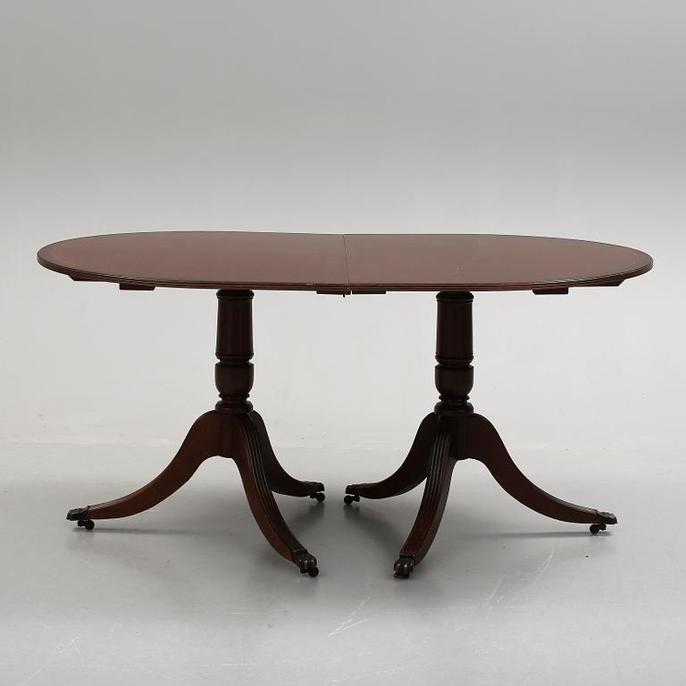 MATSALSMÖBLEMANG, engelsk-stil, 7 delar, 1900-talets mitt.