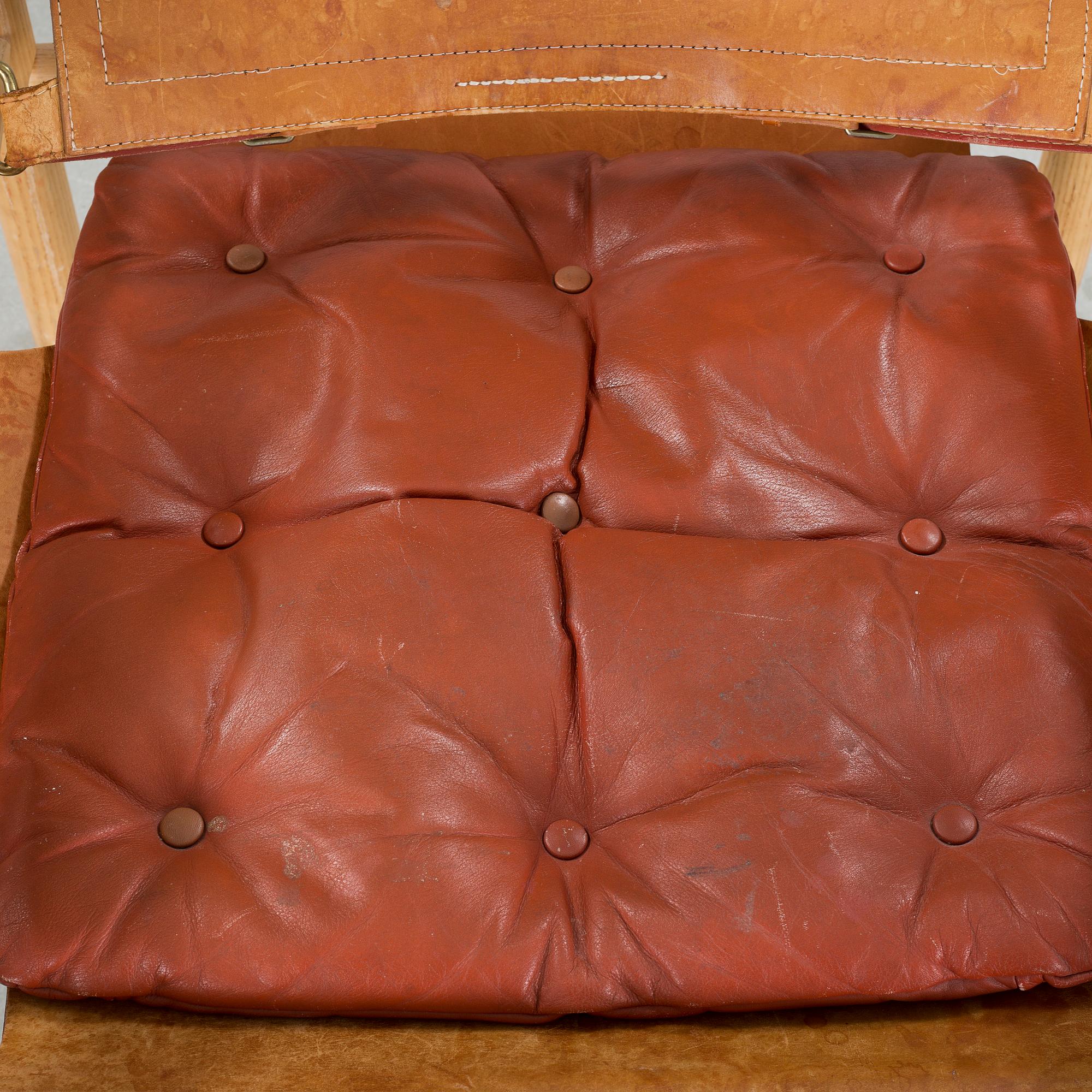 A lounge chair by Arne Norell, model "Sirocco", second half of the 20th century.