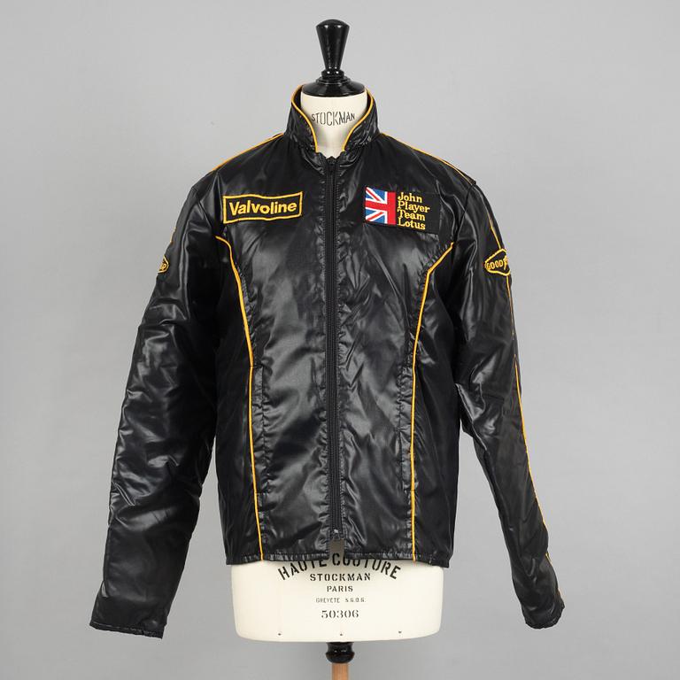 A jacket, provenance Ronnie Peterson.