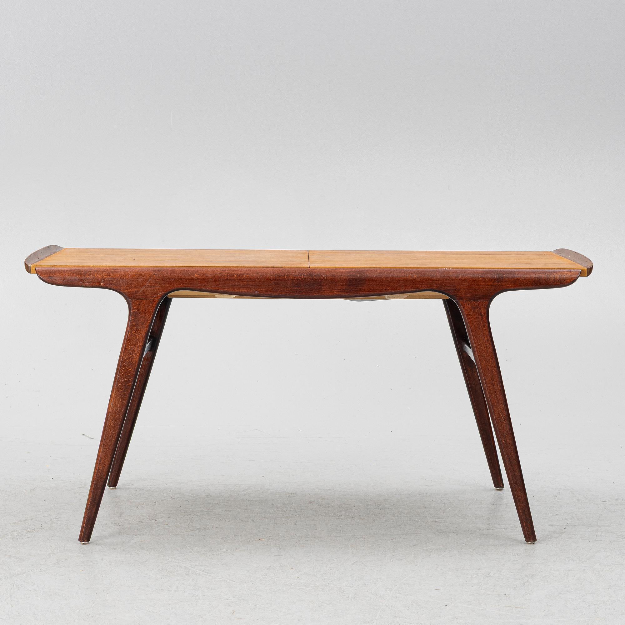 Soffbord, "Expandette", AB S Ljungqvists Möbelfabrik, Habo, 1950-tal.