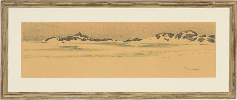 3 lithographs in colors, signed and one numbered.