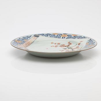 Tallrik, porslin, Kina, Kangxi (1662-1722).