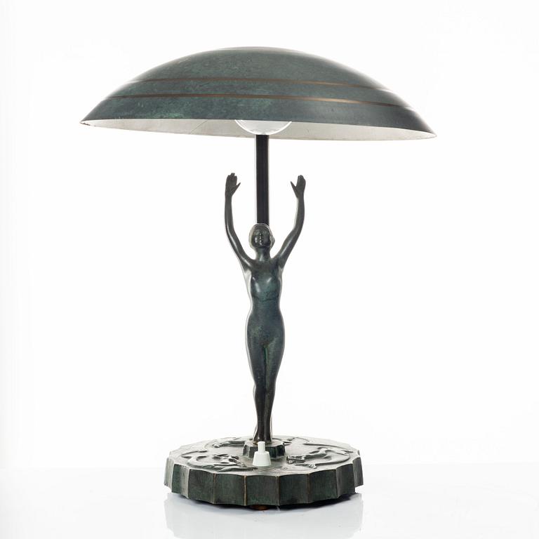 Bordslampa, art deco, 1920/30-tal.