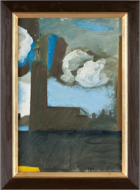 IRINA GEBUHR, olja uppfäst på pannå, sign.