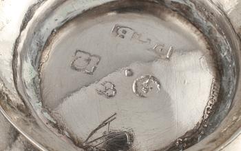 SUPKOPPAR, ett par, silver, Petter Gillberg, Varberg, 1791. Vikt 25 g.