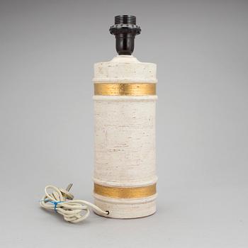 BORDSLAMPA, keramik, Bitossi, Bergboms, 1960-/70-tal.