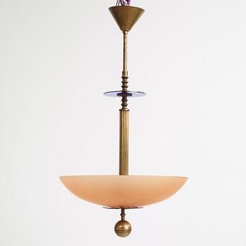 Harald Notini, a version of ceiling lamp model "6540/6545" from Arvid Böhlmarks Lampfabrik, Sweden, 1930's.