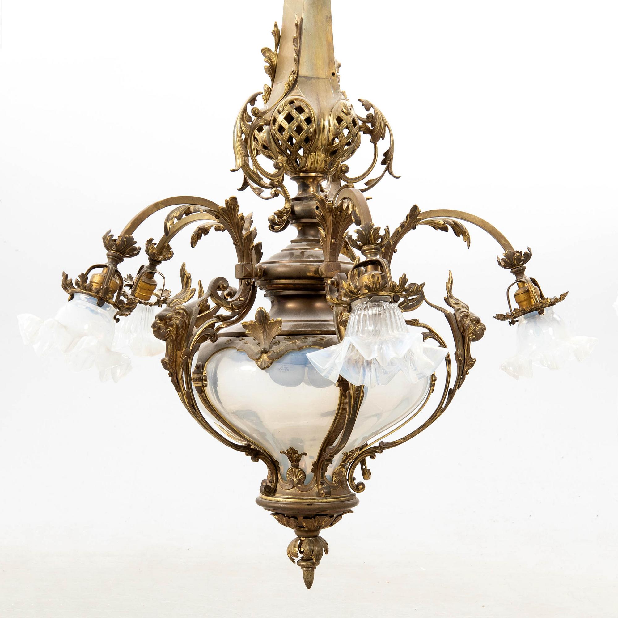 Ceiling lamp Neo-Rococo circa 1900.