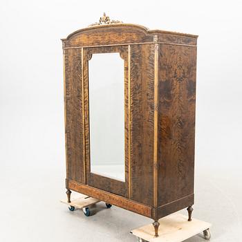 An early 1900s birch wardrobe.