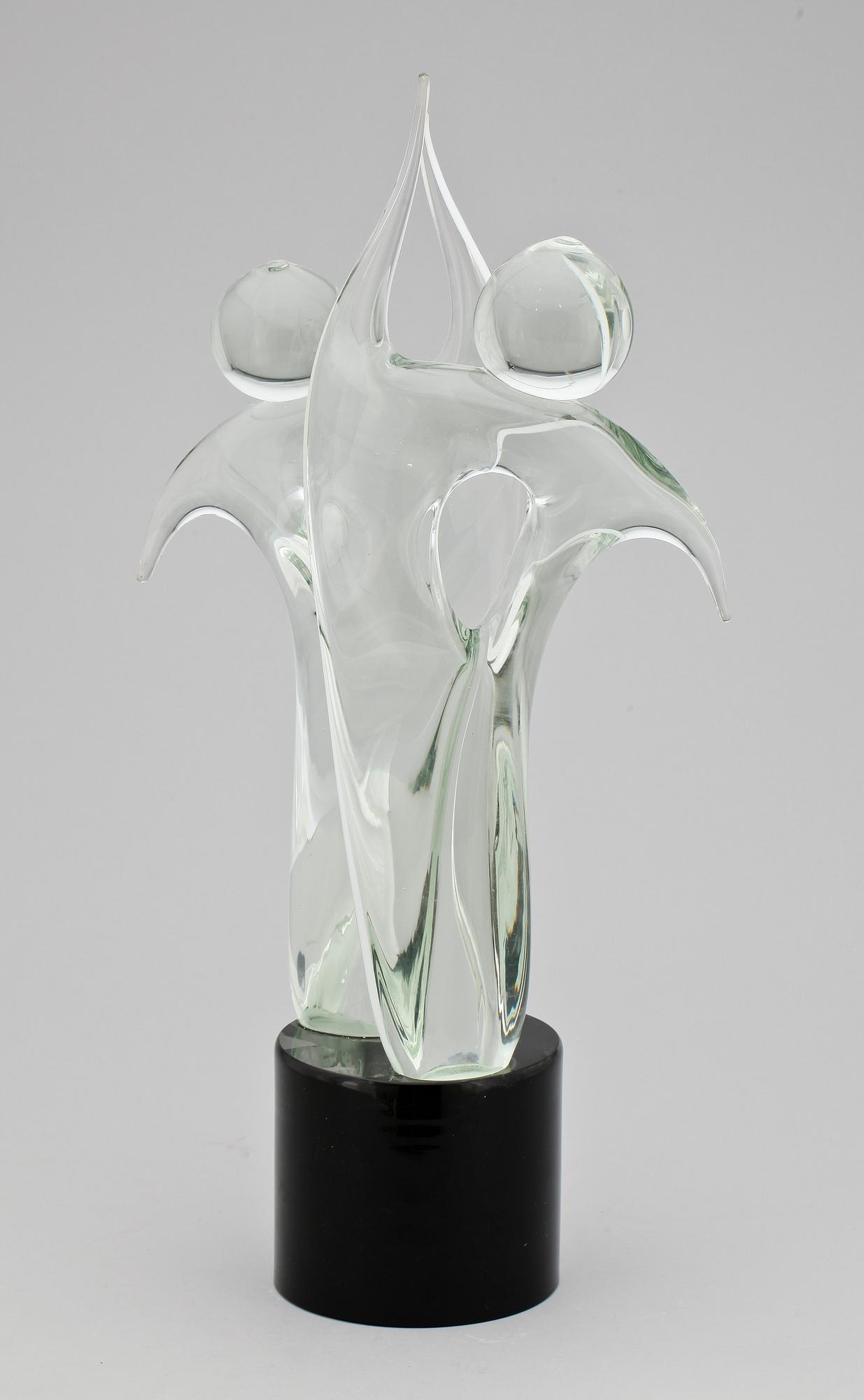 ALFREDO ROSSI, skulptur, glas, Murano. 1900-talets andra hälft.