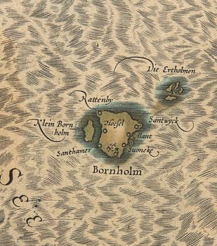 Jodocus Hondius, ur Gerardi Mercatoris "L'Atlas ou Méditations Cosmographiques...", 1613-16.