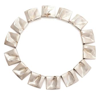 Björn Weckström, collier, "Planetariska dalar", silver.