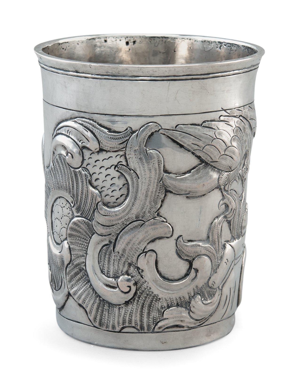 PIKARI, hopeaa. Andrei Dementiev Moskva 1774. Höjd 7,5 cm, vikt 72 g.