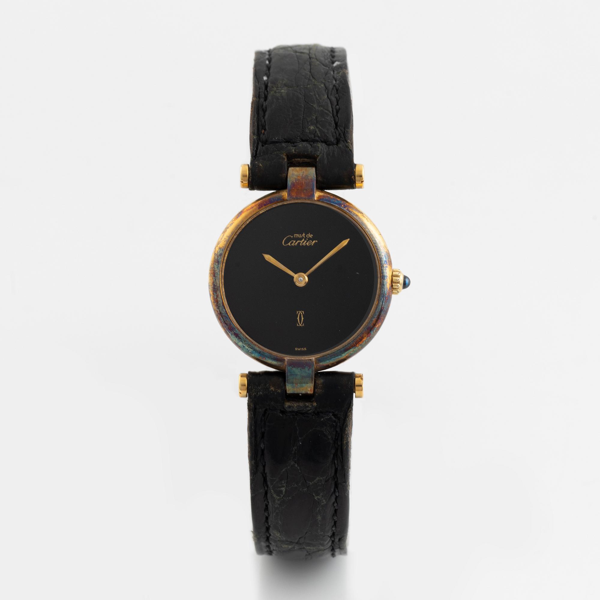 must de Cartier, VLC, armbandsur, 24 mm.
