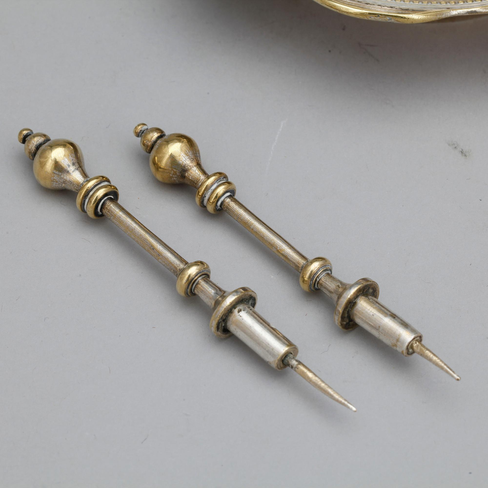 PARFYMBRÄNNARE, pläter, 1800-tal.