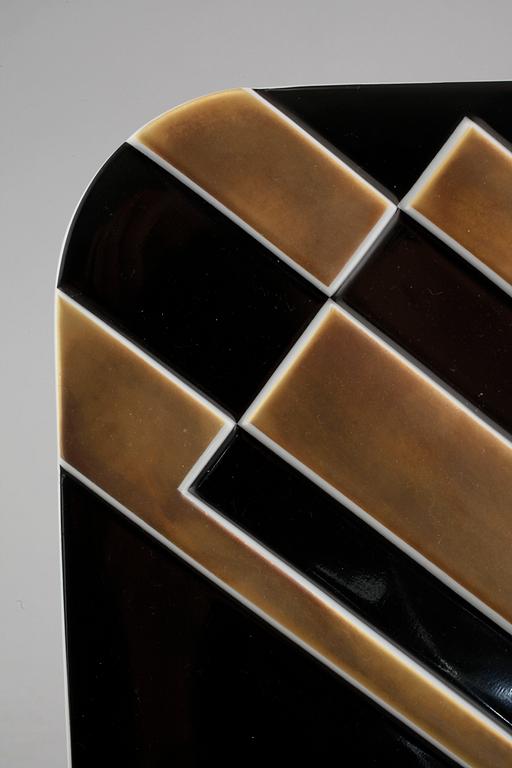 Two porcelian dishes by Fruhtrunk and Tapio Wirkkala for Rosenthal, signed and numbered.