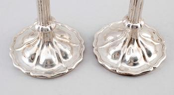 LJUSSTAKAR, 1 par, silver, Österrike-Ungern, 1800-tal. Vikt ca 690 gram.