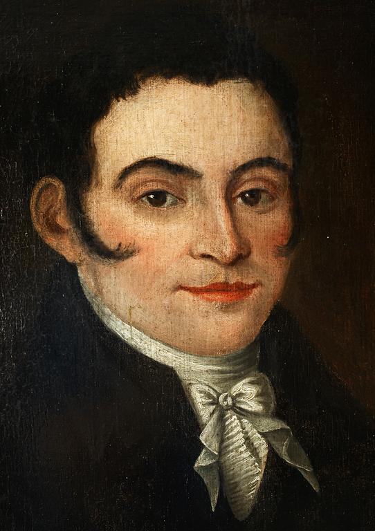 OKÄND KONSTNÄR, olja på duk, 1800-tal.