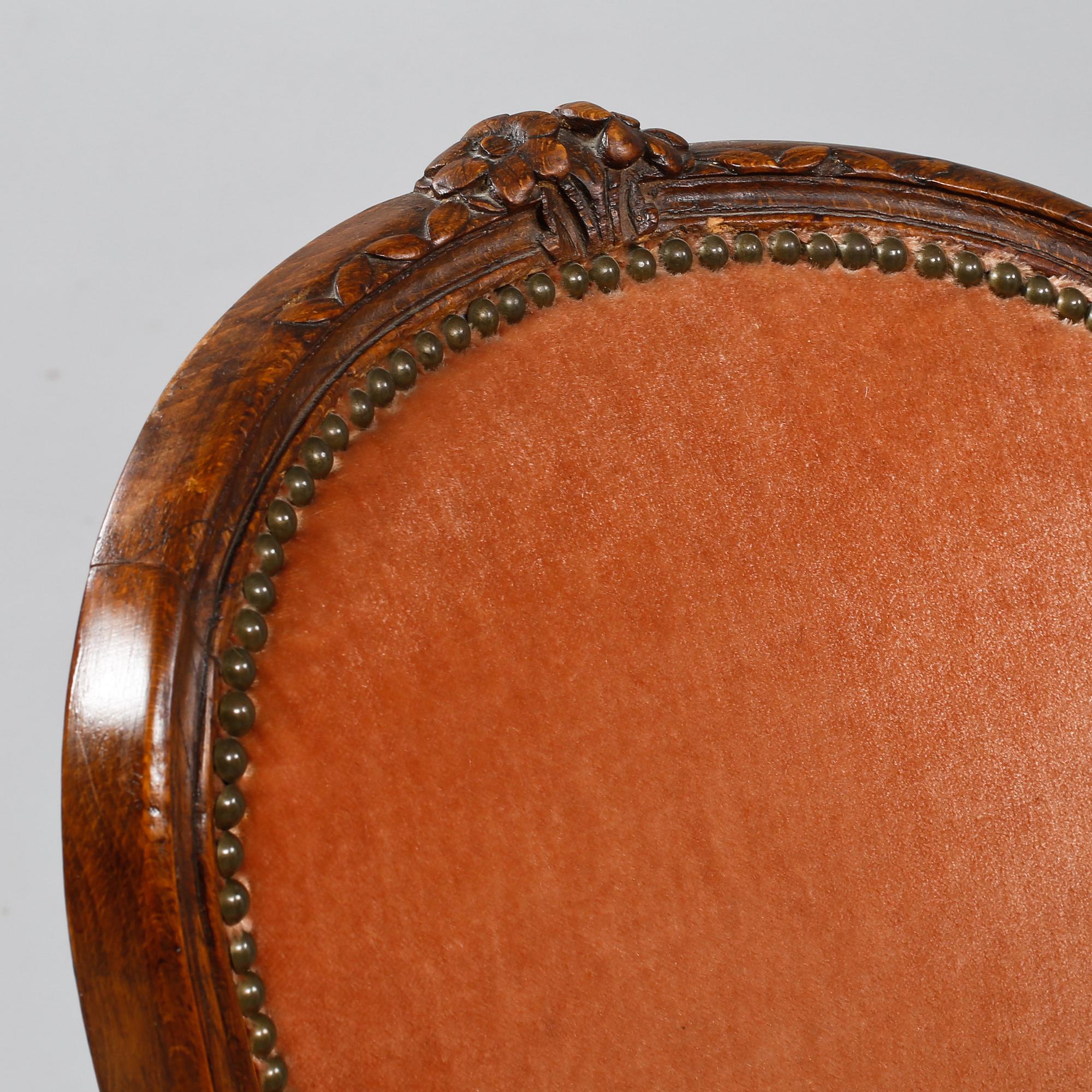 KARMSTOLAR, ett par, Louis XV-stil, 1800-talets andra hälft.