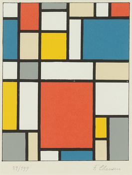 Franciska Clausen, "Neoplasticist Composition (Hommage to Mondrian)".