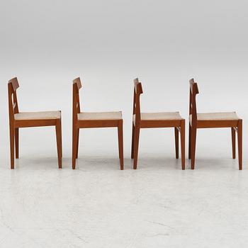 A set of four Scandinavian chairs, mid 20th Century.