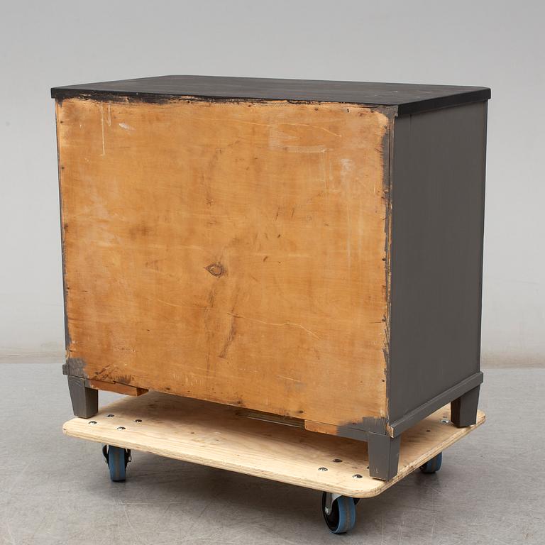 a mid 20th century gustavian style chest of drawers.