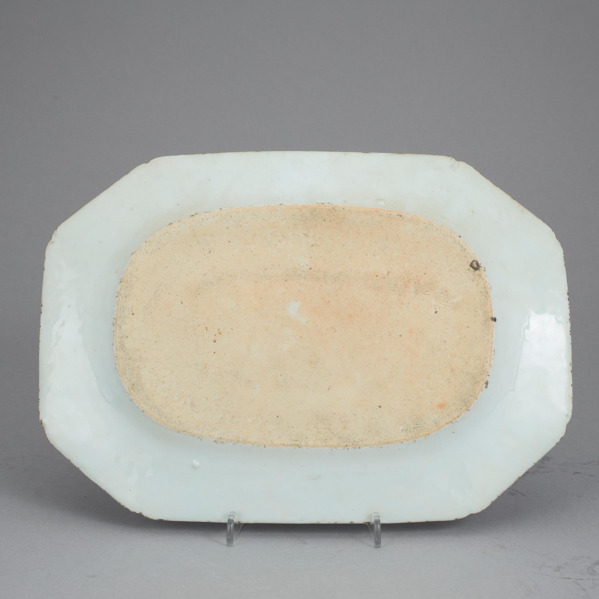 PARTI KINA, 3 delar, porslin, Kina, Qianlong (1736-1795).