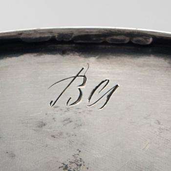 LJUSSTAKAR, ett par, silver, Bertel Gardberg, sign. BG, Kultakeskus, Tavastehus 1958. Tot.vikt 150 g.