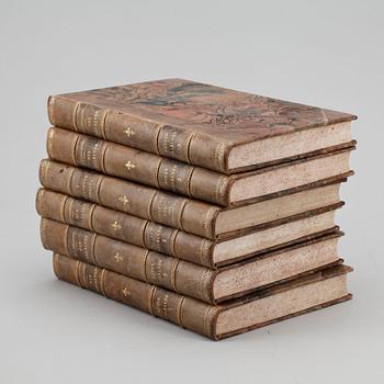 BOKVERK, 6 vol, "Med Dalälven från källorna till havet" av Karl Erik Forsslund, Stockholm 1919-23.