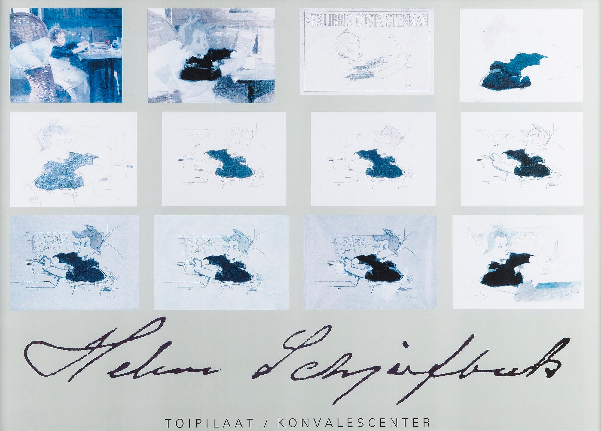 POSTER, "Helene Schjerfbeck Toipilaat - Konvalescenter".