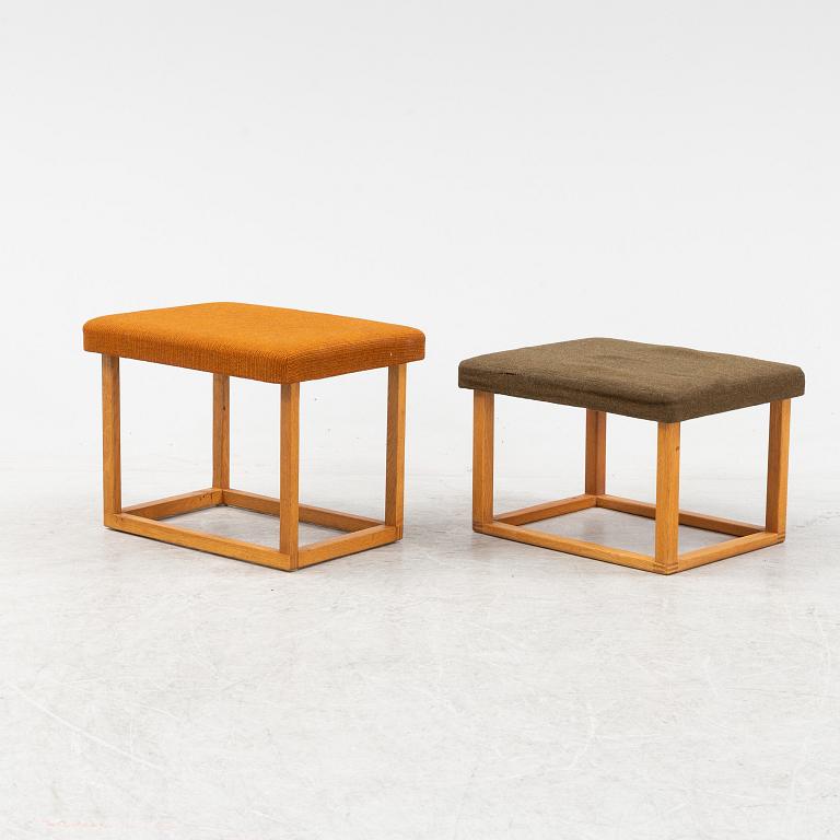Taburetter, 2 st, Engens Fabriker, 1960-tal.