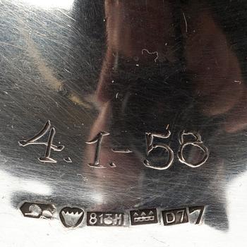 LJUSSTAKAR, 2 par, silver, Auran Kultaseppä 1950, Kultakeskus 1957.