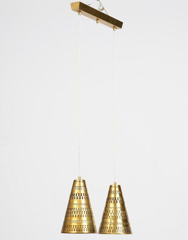 Hans Bergström, taklampa, modell 70, ateljé Lyktan, Åhus, 1950-tal.