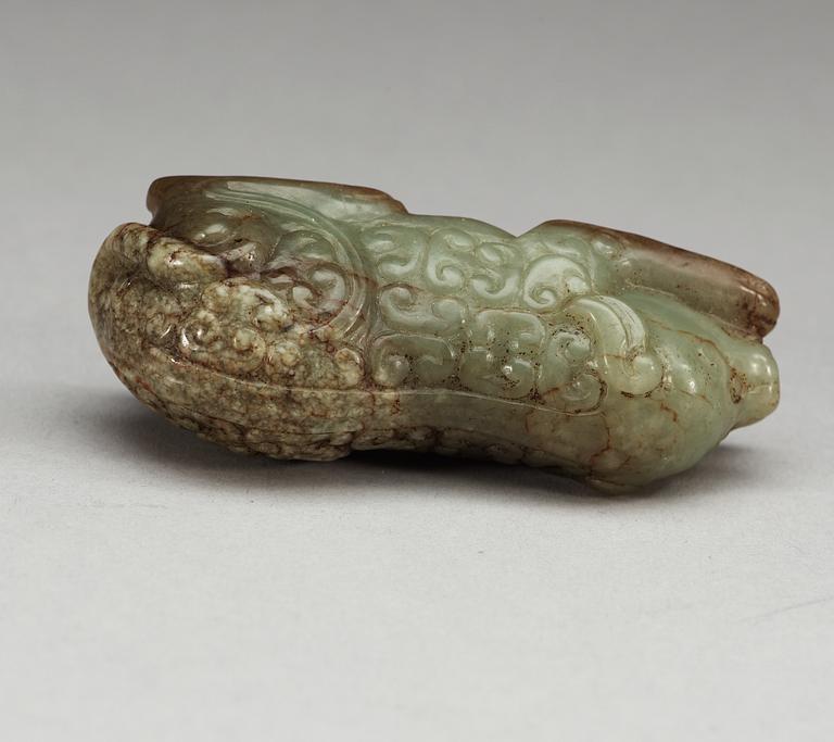 FIGURIN, nefrit. Qing dynastin.