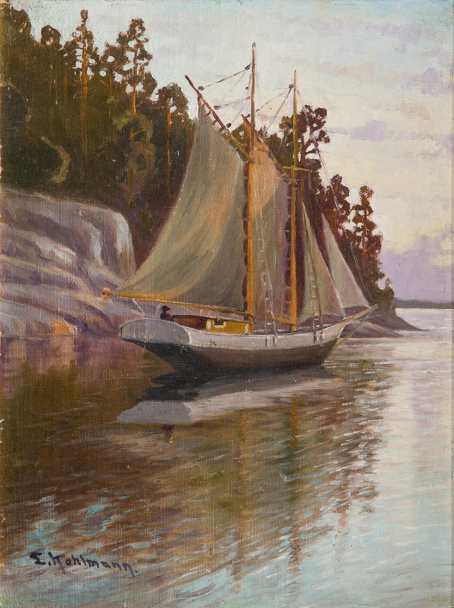 Ejnar Kohlmann, Purjevene rannalla.