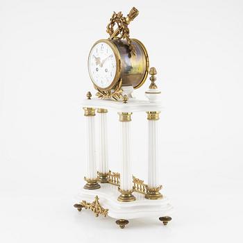 A Louis XVI-style mantle clock, Vincenti & Cie, France, late 19th century.