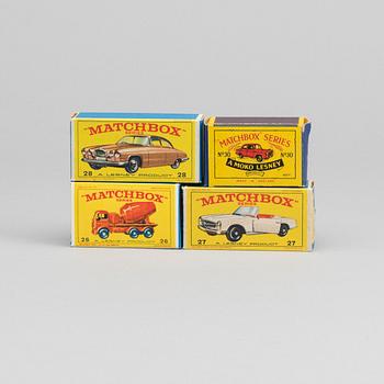 LESNEY MATCHBOX SERIES FOUR CARS.