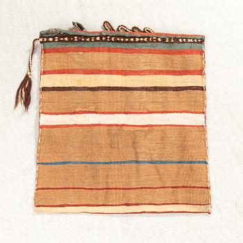 Bag Turkmen antique approx. 54x53 cm.