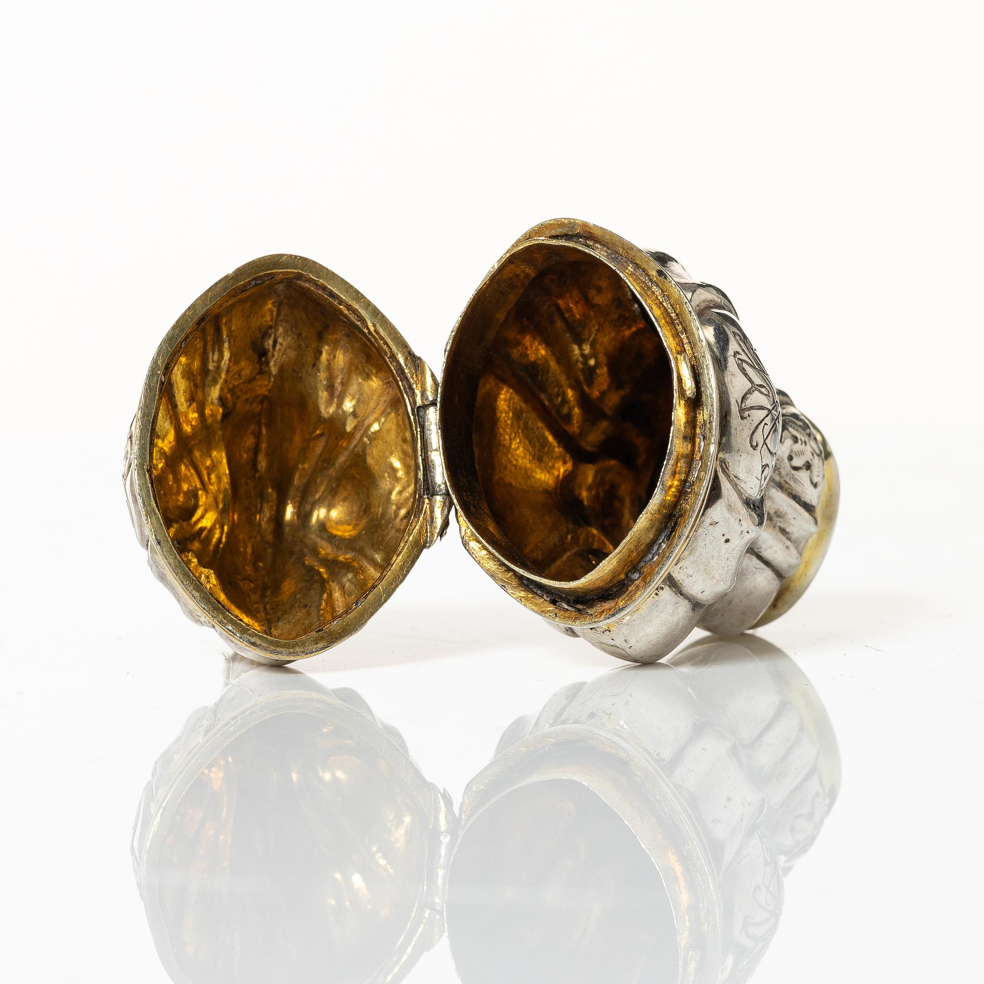 Luktdosa, silver, Danmark, 1700-tal.