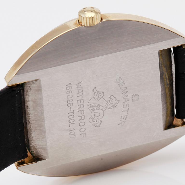 ARMBANDSUR, guld på stål, Omega Automatic Seamaster Cosmic.