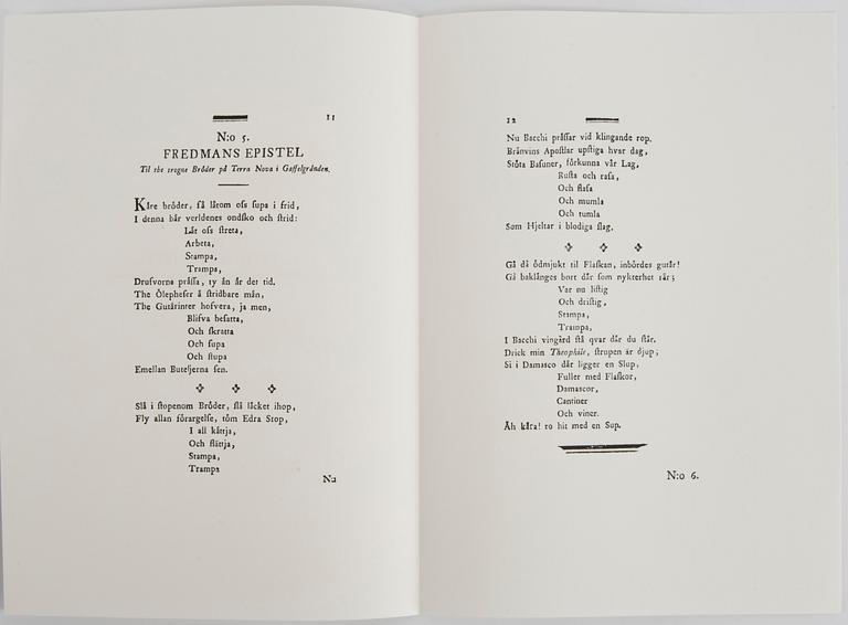 Peter Dahl, "Carl Michael Bellman: Fredmans Epistlar".