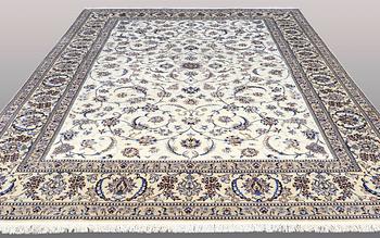 A CARPET, Nain part silk, s.k 9 LAA, ca 396 x 290 cm.