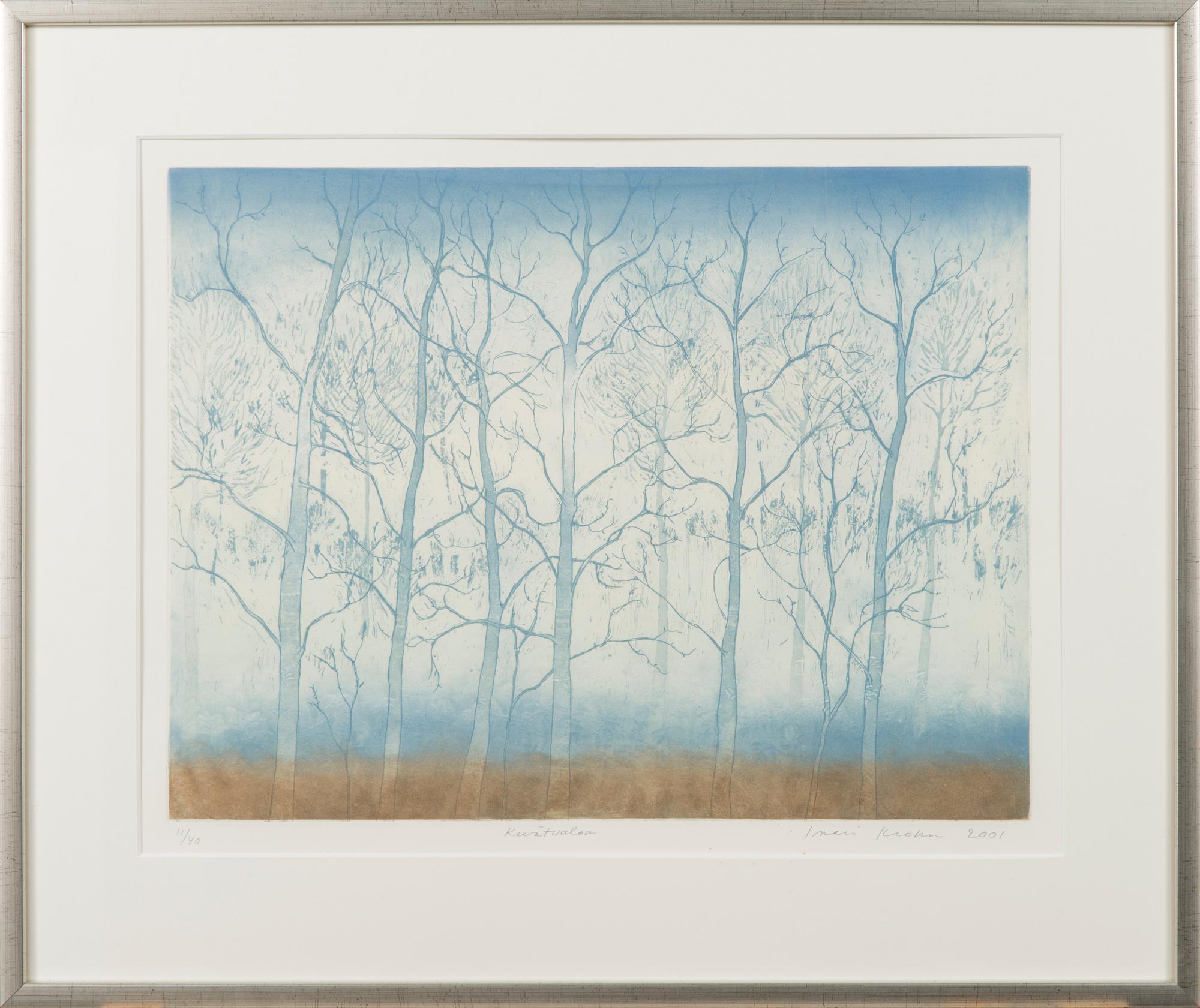 INARI KROHN, etching, signed and dated 2001, numbered 4/10.