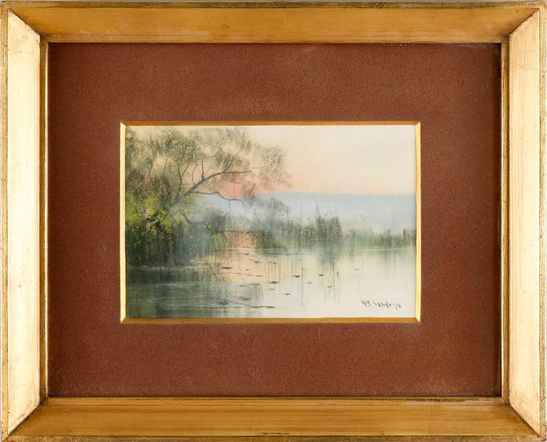 CARL BRANDT, pastell, sign.