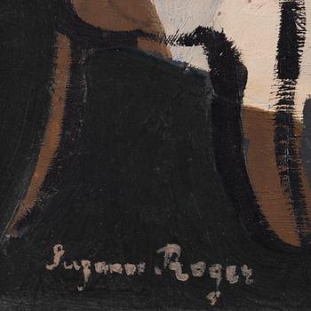 Suzanne Roger, oil on panel, signed.